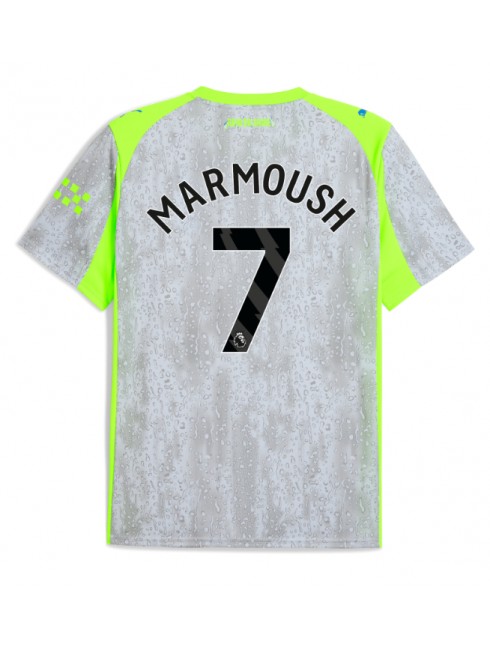 Moški Nogometna dresi replika Manchester City Omar Marmoush #7 Tretji 2025-26 Kratek rokav Moški Nogometna dresi replika Manchester City Omar Marmoush #7 Tretji 2025-26 Kratek rokav